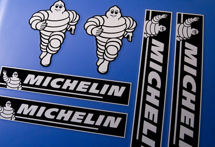 12pcs MICHELIN Sticker Decal SET Aufkleber Adesivi Autocollant Logo ...